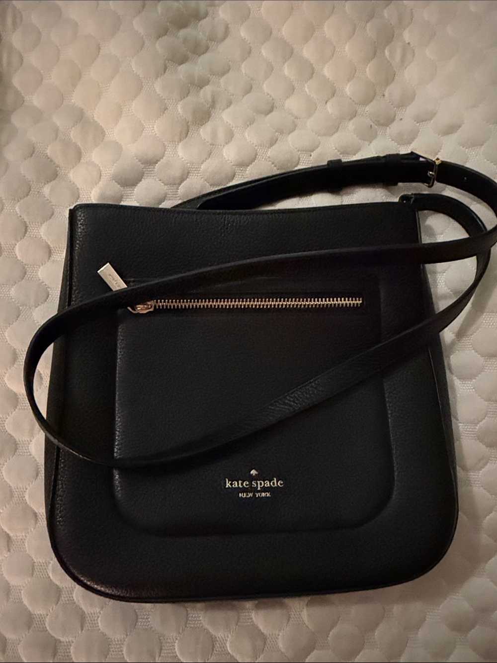 kate spade Black Pebbled Leather Crossbody with Gold Hardware - Picture 5 of 5